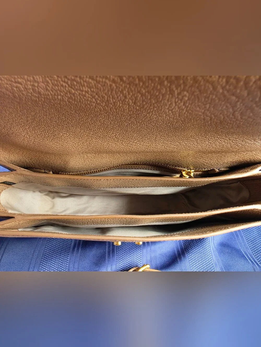 Miu Miu Beige Leather Top-Handle Bag